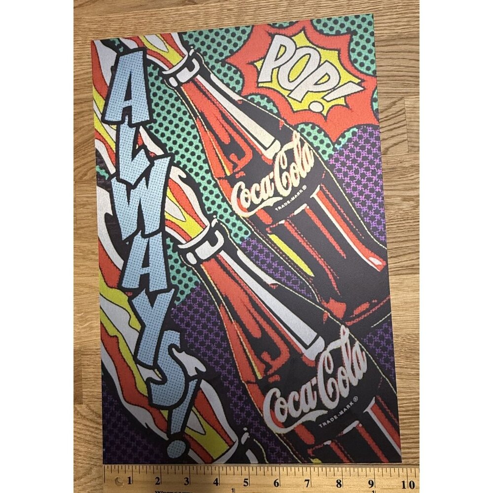Coca-Cola Pop Art Aluminum Sign 15"x 10" Retro Wall Decor - Picture 4 of 4